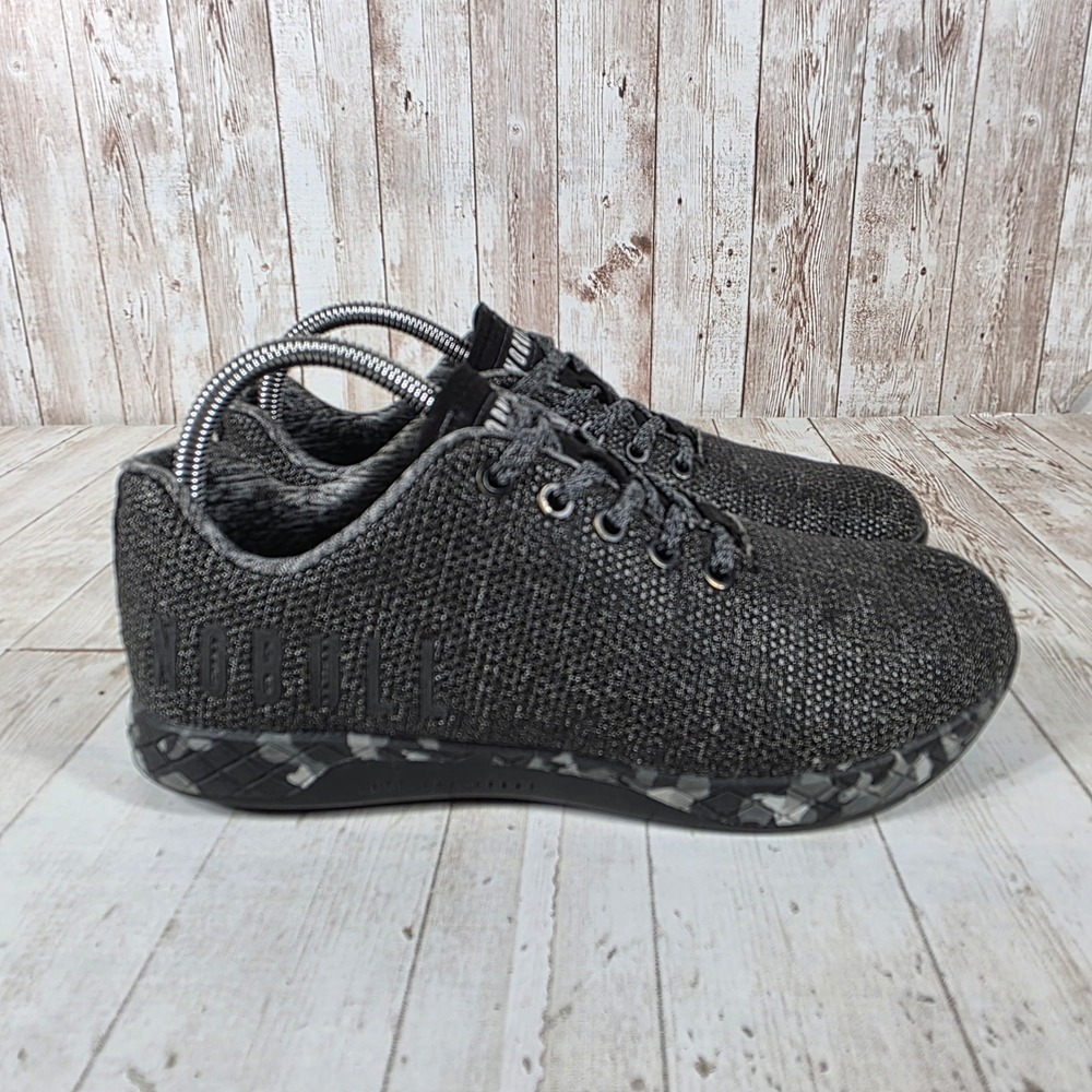 NOBULL SuperFabric Trainer Grey Camo Womens 8.5 Mens 7 Cross Training Shoes